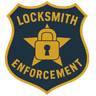 Locksmith Enforcement badge logo